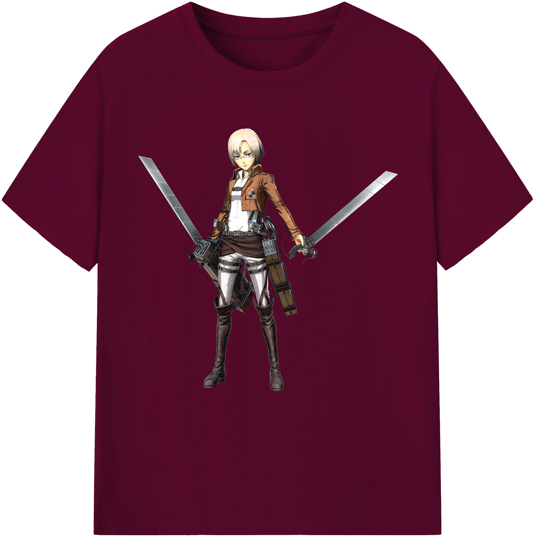 （画像用）  レディースカジュアルプリントTシャツ（綿100％）